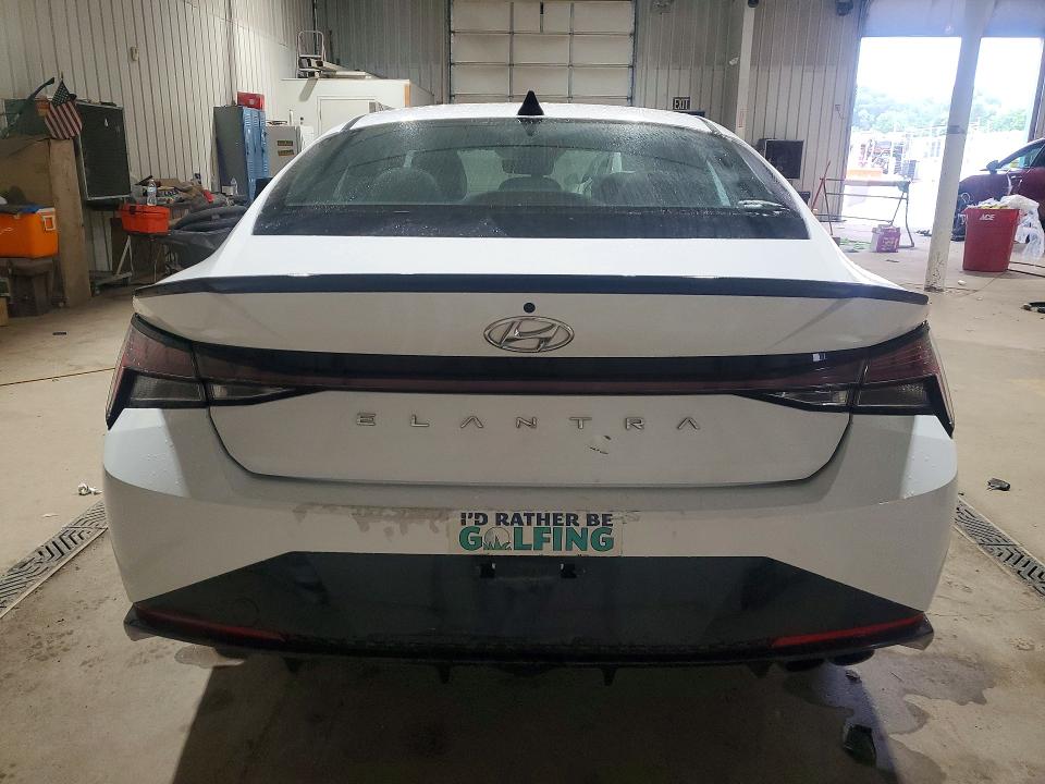 2022 Hyundai Elantra VIN KMHLR4AFXNU230928 COPART salvage auction — FRONT END, Pa - Certificate Of Salvage, sold $5,600 on 2026-07-13 (photo 6)