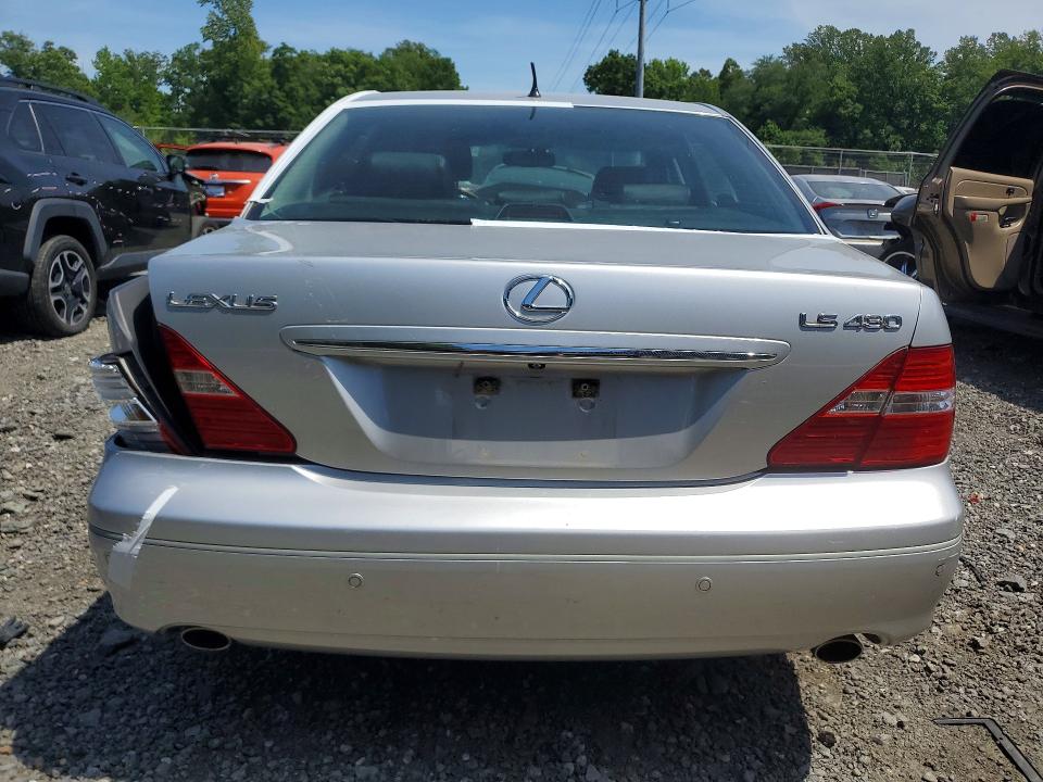2006 Lexus Ls VIN JTHBN36FX65052818 COPART salvage auction — REAR END, Md - Cert Of Salvage > 75% Damage, sold $1,200 on 2026-07-10 (photo 6)
