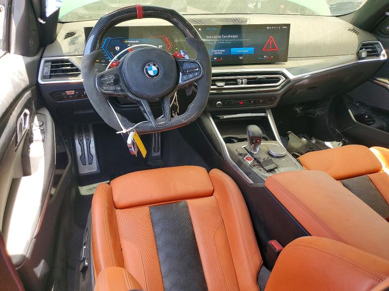 2024 BMW M3 VIN WBS33AY00RFT18587 COPART salvage auction — REAR END, Ca - Dis/Dlr/Exp Only Clean Title (P), sold $32,500 on 2026-07-27 (photo 8)