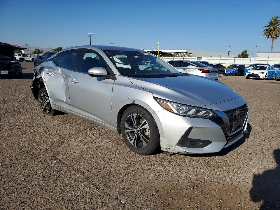 2021 Nissan Sentra VIN 3N1AB8CV9MY238531 COPART salvage auction — REAR END, Az - Cert Of Title - Salvage, sold $1,650 on 2026-08-03 (photo 4)