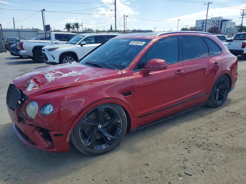 2018 Bentley Bentayga VIN SJAAC2ZVXJC020098 COPART salvage auction — FRONT END, Ny - Mv-907A Salvage Certificate, sold $22,500 on 2026-07-23 (photo 1)