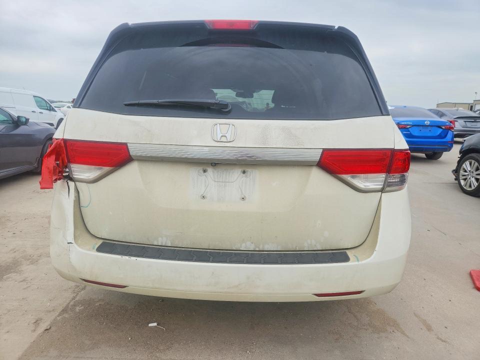 2016 Honda VIN 5FNRL5H67GB009939 COPART salvage auction — REAR END, Tx - Salvage Vehicle Title, sold $1,800 on 2026-07-09 (photo 6)