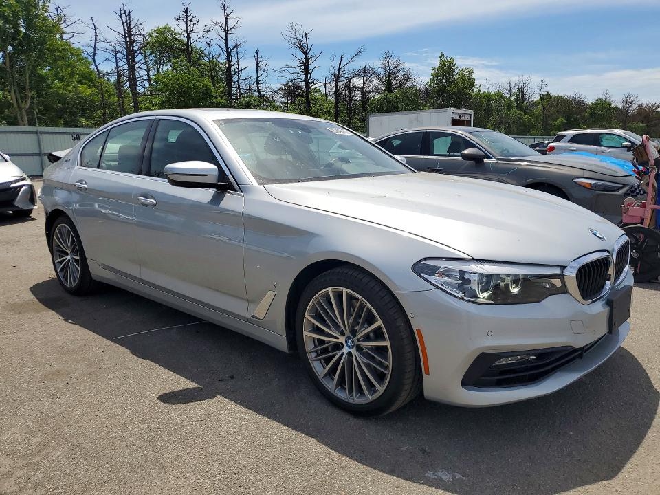 2018 BMW 5er VIN WBAJB1C50JG624222 COPART salvage auction — REAR END, Ny - Mv-907A Salvage Certificate, sold $7,400 on 2026-07-20 (photo 4)