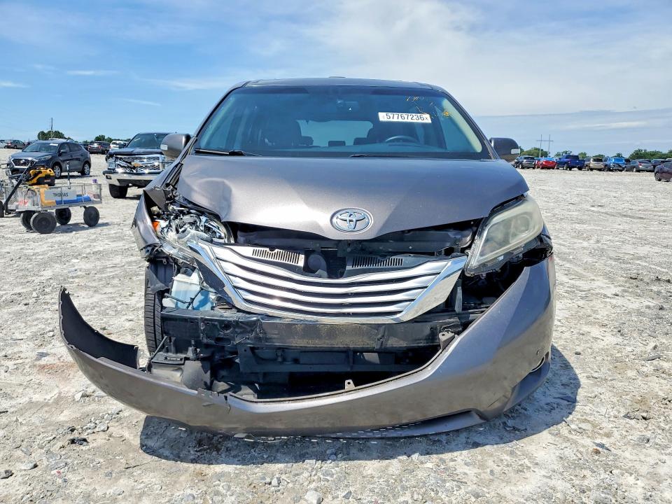 2016 Toyota Sienna VIN 5TDDK3DC2GS132041 COPART salvage auction — FRONT END, Ga - Cert Of Title-Salvage, sold $6,300 on 2026-07-27 (photo 5)