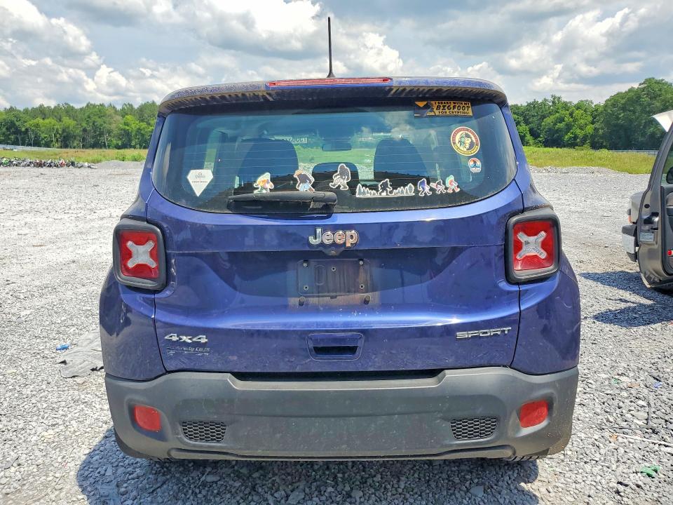 2018 Jeep VIN ZACCJBAB1JPH46085 COPART salvage auction — FRONT END, Ga - Cert Of Title-Salvage, sold $1,550 on 2026-07-09 (photo 6)