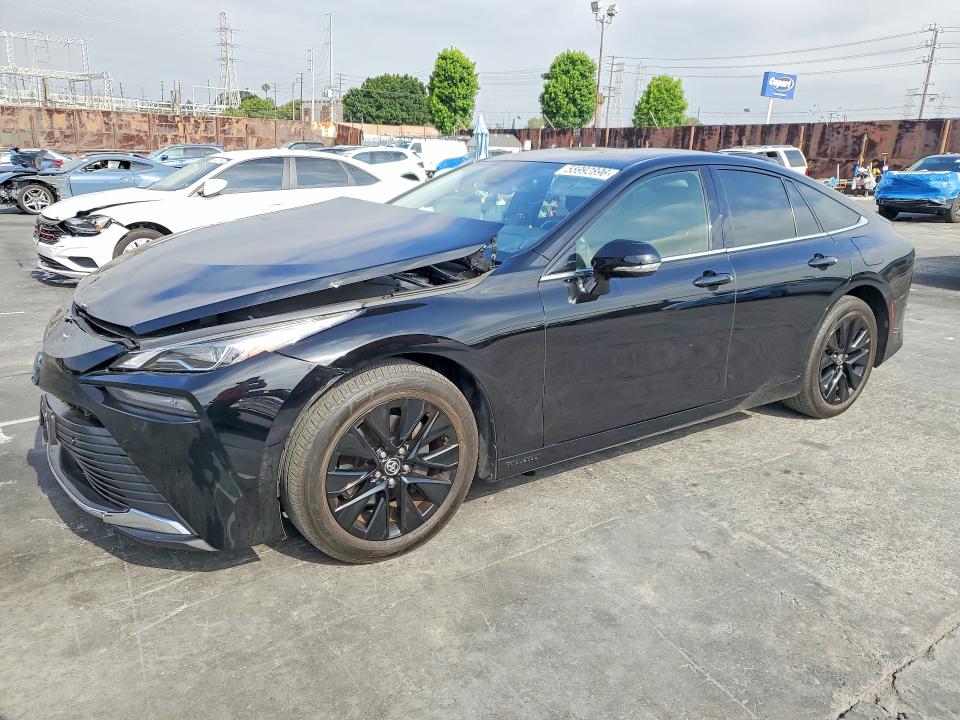2021 Toyota Mirai VIN JTDAAAAAXMA002241 COPART salvage auction — FRONT END, CA - SALVAGE CERTIFICATE, sold $1,550 on 2026-07-29 (photo 1)