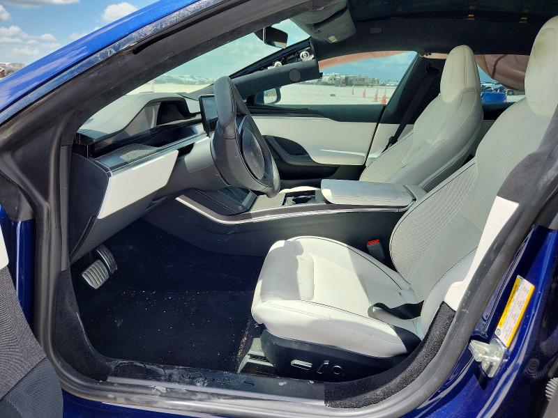 2021 Tesla Model s VIN 5YJSA1E60MF454393 COPART salvage auction — FRONT END, Tx - Salvage Vehicle Title, sold $12,900 on 2026-07-23 (photo 7)