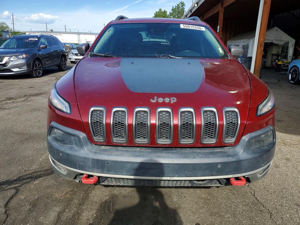 2014 Jeep Cherokee VIN 1C4PJMBS1EW193765 COPART salvage auction — HAIL, Co - Certificate Of Title, sold $1,100 on 2026-07-09 (photo 5)
