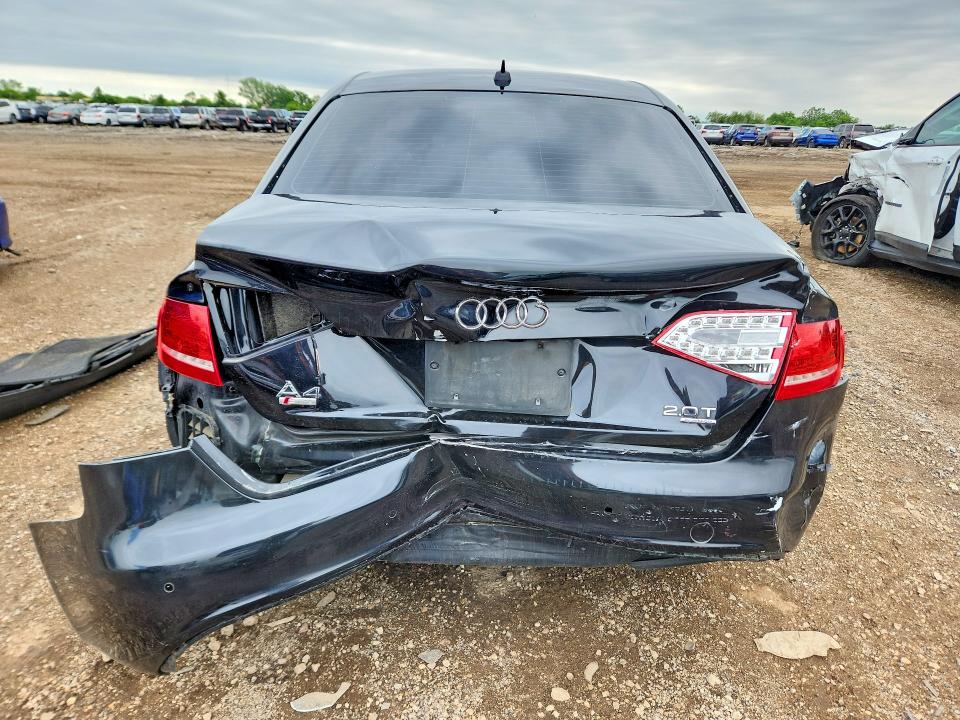 2010 Audi A4 VIN WAUMFAFLXAN021477 COPART salvage auction — REAR END, Il - Salvage Certificate, sold $300 on 2026-07-14 (photo 6)