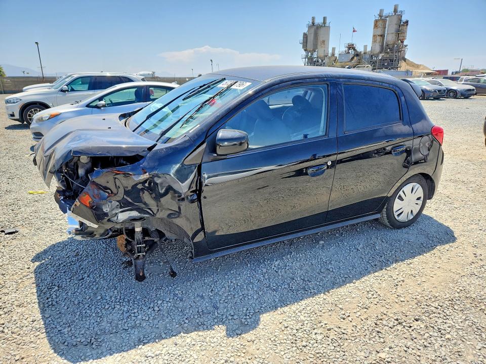 2020 Mitsubishi Mirage VIN ML32A3HJ0LH005714 COPART salvage auction — FRONT END, Ca - Dis/Dlr/Exp Only Clean Title (P), sold $300 on 2026-07-02 (photo 1)