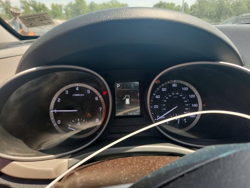 2018 Hyundai Santa fe VIN 5XYZTDLB4JG533936 COPART salvage auction — FRONT END, Md - Cert Of Salvage > 75% Damage, sold $2,150 on 2026-07-07 (photo 9)