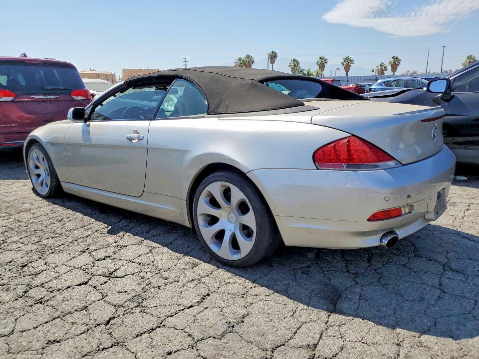 2006 BMW 6 series VIN WBAEK13496CN75304 COPART salvage auction — FRONT END, Ca - Dis/Dlr/Exp Only Clean Title, sold $325 on 2026-07-27 (photo 2)