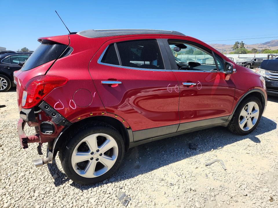 2016 Buick Encore VIN KL4CJASB1GB697699 COPART salvage auction — REAR END, Ca - Salvage Certificate, sold $1,550 on 2026-07-14 (photo 3)