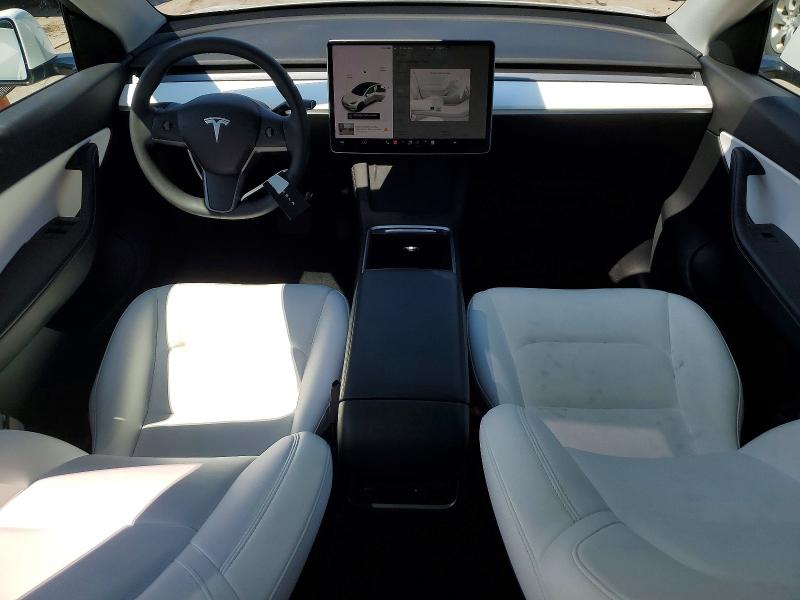 2021 Tesla VIN 5YJYGAEEXMF298637 COPART salvage auction — FRONT END, TN - SALVAGE CERTIFICATE, sold $10,500 on 2026-07-27 (photo 8)