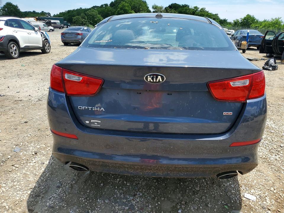 2015 Kia Optima VIN KNAGM4A76F5588727 COPART salvage auction — MECHANICAL, Md - Certificate Of Title, sold $575 on 2026-07-28 (photo 6)