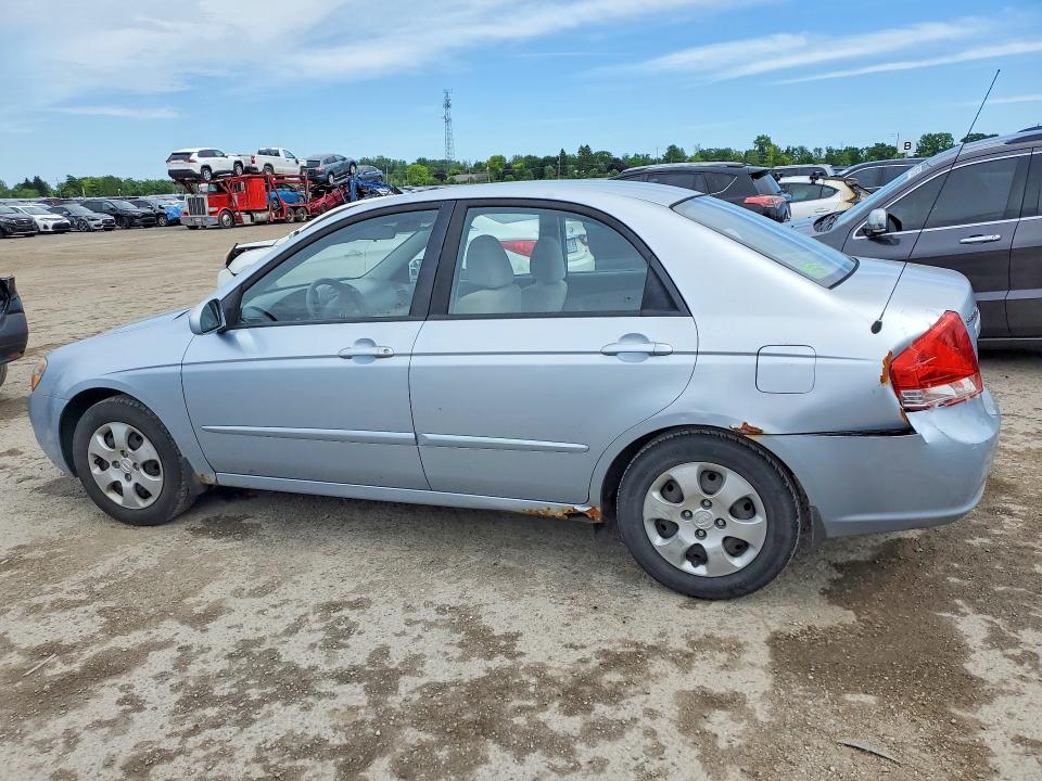 2008 Kia Spectra VIN KNAFE121885528243 COPART salvage auction — REAR END, On - Permit Salvage, sold $150 on 2026-07-16 (photo 2)