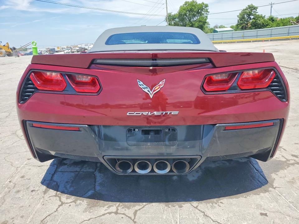 2019 Chevrolet Corvette VIN 1G1YK3D70K5101754 COPART salvage auction — FRONT END, Tn - Salvage Certificate, sold $20,400 on 2026-07-29 (photo 6)