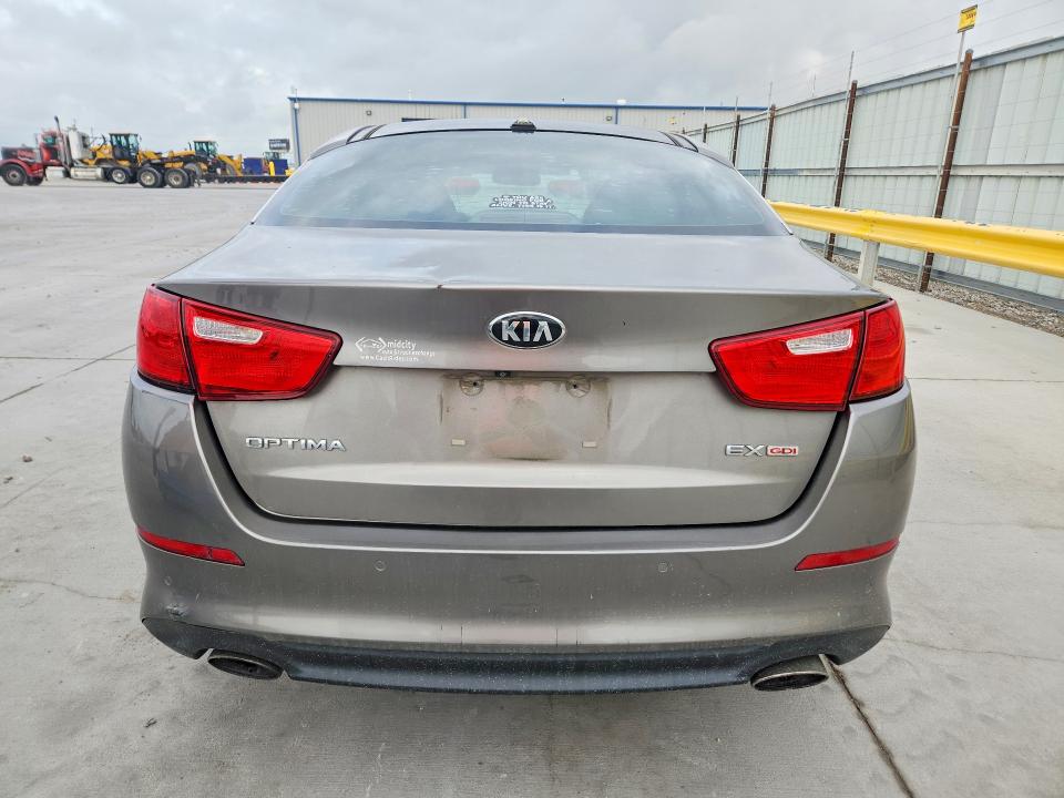 2014 Kia Optima VIN 5XXGN4A74EG289036 COPART salvage auction — FRONT END, Mt - Certificate Of Title, sold $625 on 2026-07-10 (photo 6)