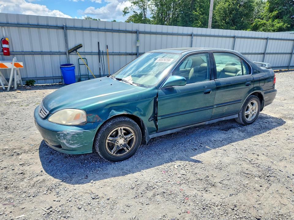2000 Honda Civic VIN 1HGEJ8643YL067487 COPART salvage auction — FRONT END, Nc - Salvage Certificate Of Title, sold $175 on 2026-07-29 (photo 1)