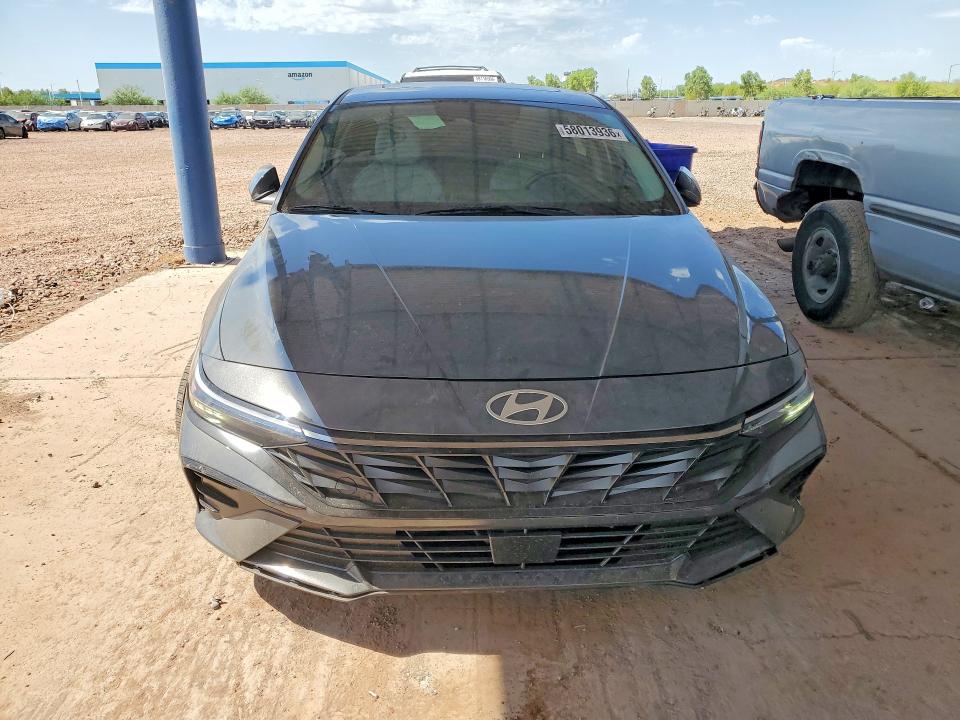 2024 Hyundai Elantra VIN KMHLN4DJ7RU105886 COPART salvage auction — FRONT END, Az - Cert Of Title - Salvage, sold $3,100 on 2026-07-28 (photo 5)