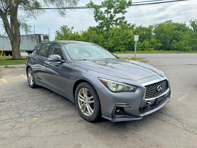 2018 Infiniti Q50 VIN JN1EV7AR6JM611757 COPART salvage auction — MECHANICAL, On - Permit No Brand - Unfit (P), sold $3,550 on 2026-07-16 (photo 1)
