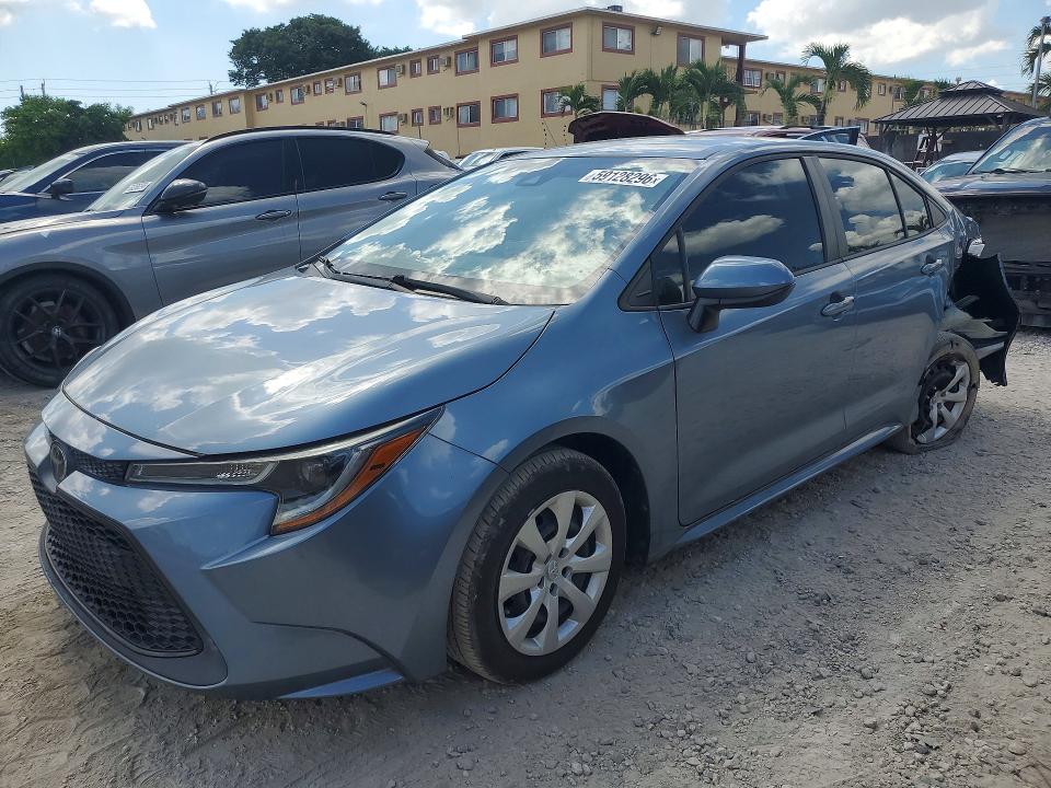 2020 Toyota Corolla VIN 5YFEPRAE0LP038659 COPART salvage auction — REAR END, FL - CERT OF TITLE SLVG REBUILDABLE, sold $5,100 on 2026-07-14 (photo 1)