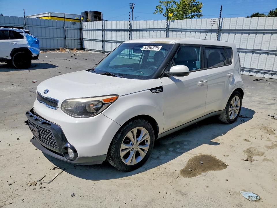 2016 Kia Soul VIN KNDJP3A57G7268511 COPART salvage auction — FRONT END, Ca - Salvage Certificate, sold $1,500 on 2026-07-09 (photo 1)