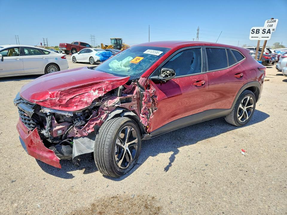 2024 Chevrolet Trax VIN KL77LGE23RC205913 COPART salvage auction — FRONT END, Az - Cert Of Title - Salvage, sold $2,950 on 2026-07-17 (photo 1)