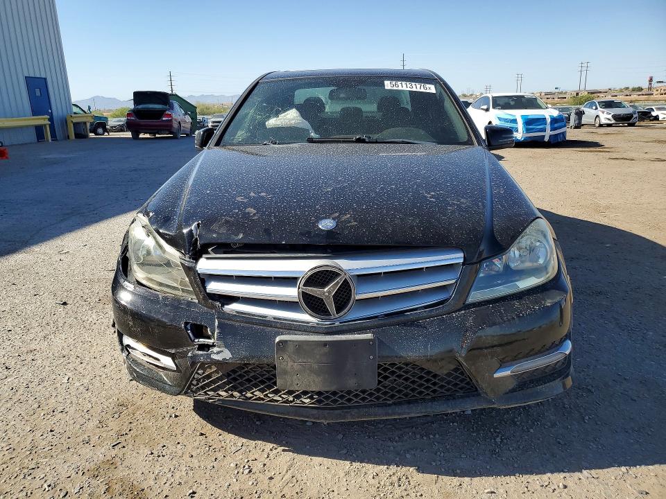2012 Mercedes-benz C-klasse VIN WDDGF4HB7CA637448 COPART salvage auction — MECHANICAL, Az - Cert Of Title - Salvage, sold $250 on 2026-08-14 (photo 5)