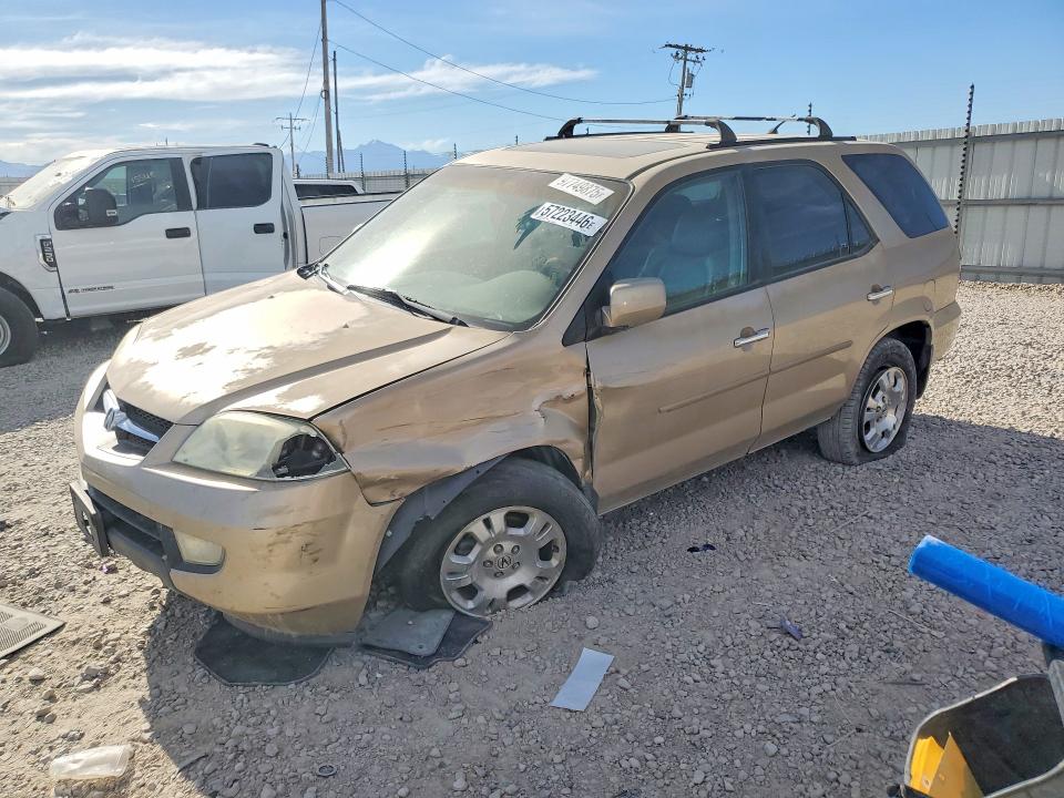 2002 Acura Mdx VIN 2HNYD18212H524866 COPART salvage auction — FRONT END, Ut - Salvage Certificate, sold $150 on 2026-07-17 (photo 1)