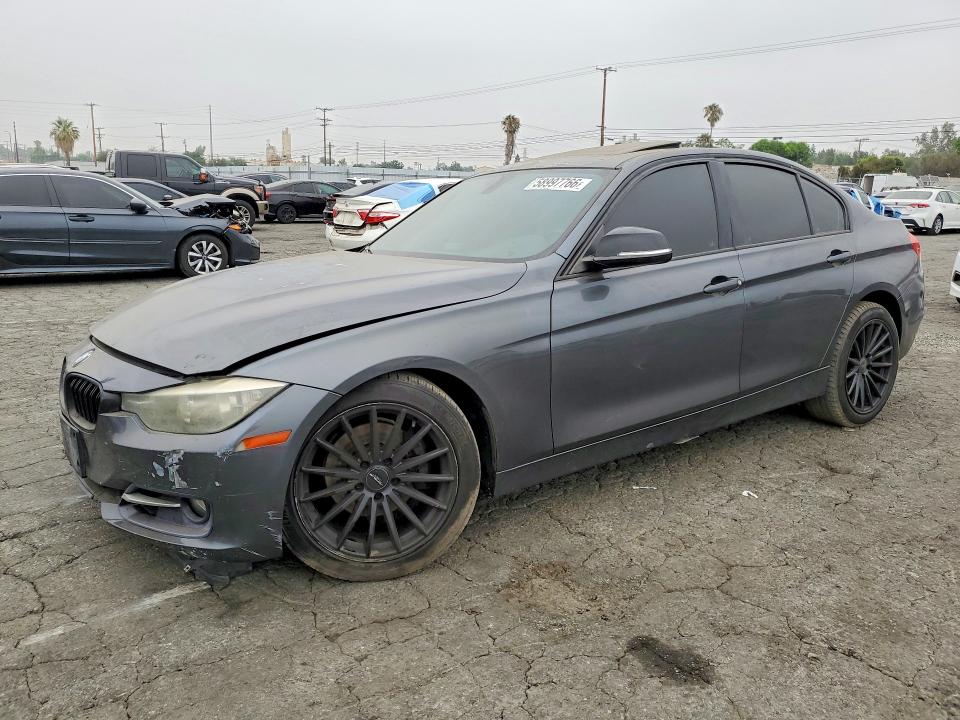 2012 BMW 3er VIN WBA3A5C58CF340834 COPART salvage auction — FRONT END, Ca - Salvage Certificate, sold $375 on 2026-08-13 (photo 1)
