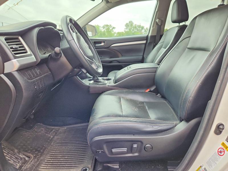 2016 Toyota Highlander VIN 5TDJKRFH9GS254412 COPART salvage auction — FRONT END, In - Cert Of Title-Salvage Title, sold $5,900 on 2026-07-27 (photo 7)