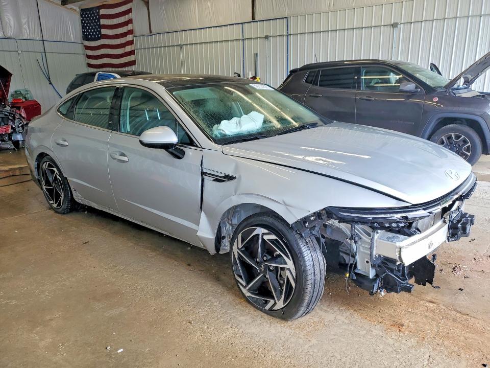 2024 Hyundai Sonata VIN KMHL14JAXRA393307 COPART salvage auction — FRONT END, Pa - Cert Of Title (P), sold $7,700 on 2026-07-29 (photo 4)