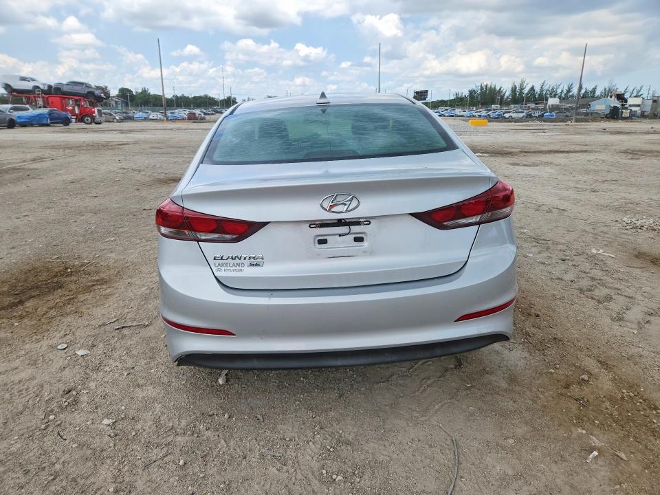 2017 Hyundai Elantra VIN KMHD74LF1HU402002 COPART salvage auction — FRONT END, Fl - Cert Of Title-Rebuilt (P), sold $975 on 2026-07-07 (photo 6)