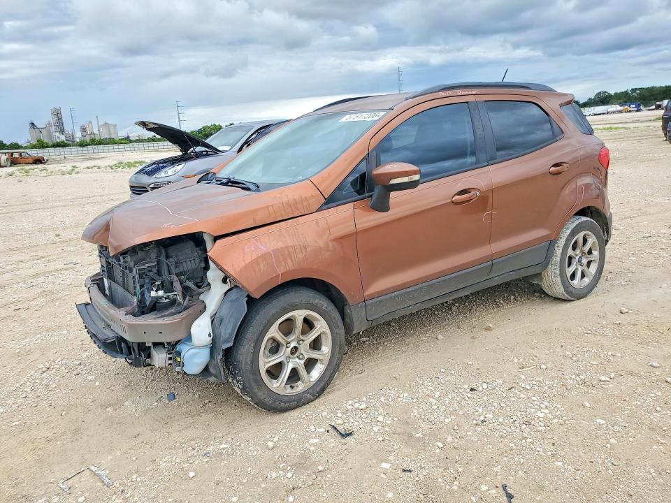 2018 Ford Ecosport VIN MAJ3P1TE8JC168836 COPART salvage auction — FRONT END, Tx - Salvage Vehicle Title, sold $1,000 on 2026-07-09 (photo 1)