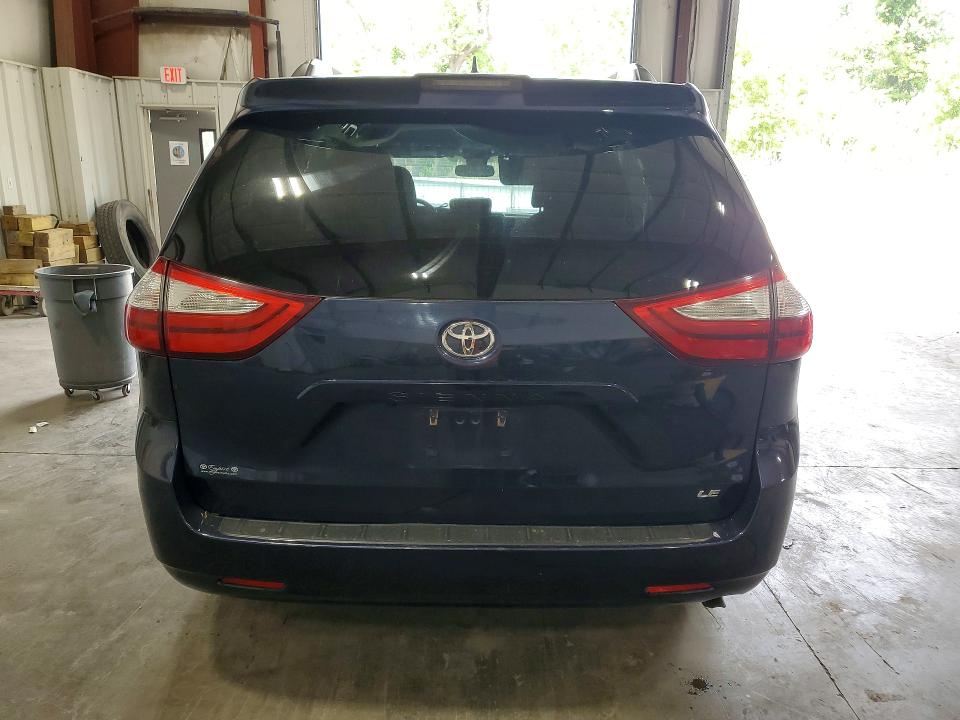 2018 Toyota Sienna VIN 5TDKZ3DC7JS956725 COPART salvage auction — FRONT END, Ny - Mv-907A Salvage Certificate, sold $1,750 on 2026-07-13 (photo 6)