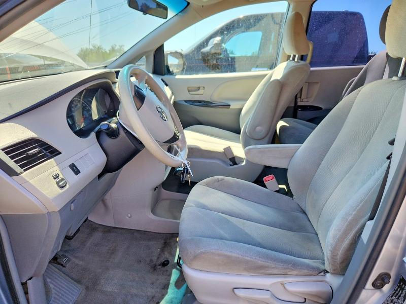 2014 Toyota Sienna VIN 5TDZK3DCXES516555 COPART salvage auction — FRONT END, Ca - Salvage Certificate, sold $70 on 2026-07-27 (photo 7)