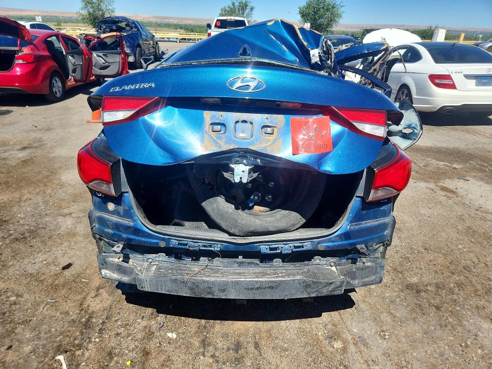 2016 Hyundai Elantra VIN KMHDH4AE5GU640683 COPART salvage auction — SIDE, Co - Salvage Title, sold $175 on 2026-07-06 (photo 6)