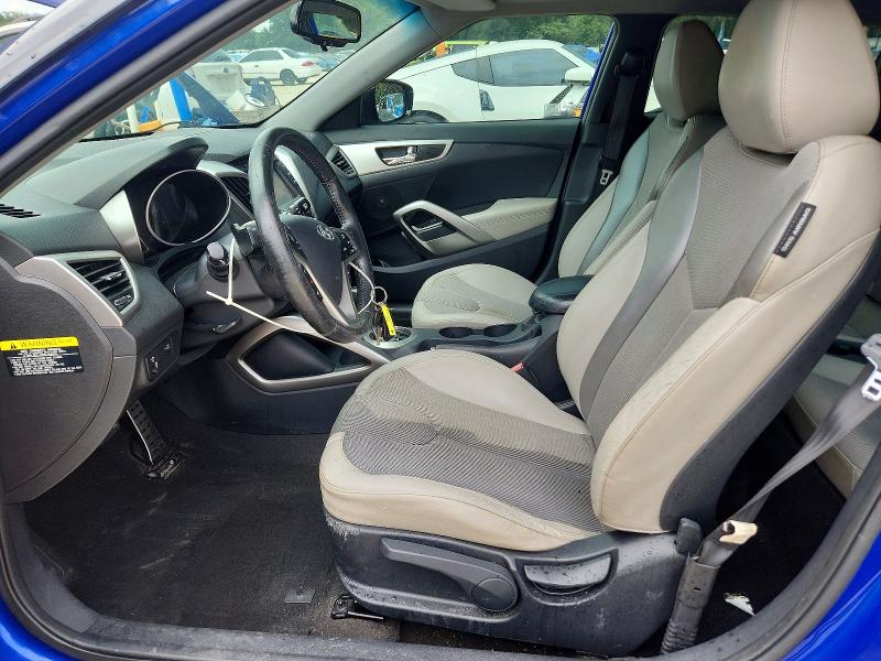 2012 Hyundai Veloster VIN KMHTC6AD1CU069796 COPART salvage auction — MECHANICAL, Fl - Cert Of Title Slvg Rebuildable, sold $350 on 2026-07-07 (photo 7)