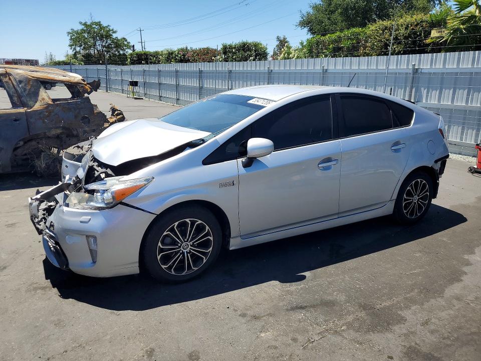 2012 Toyota Prius plug-in VIN JTDKN3DP5C3001442 COPART salvage auction — FRONT END, Ca - Salvage Certificate, sold $1,800 on 2026-07-28 (photo 1)