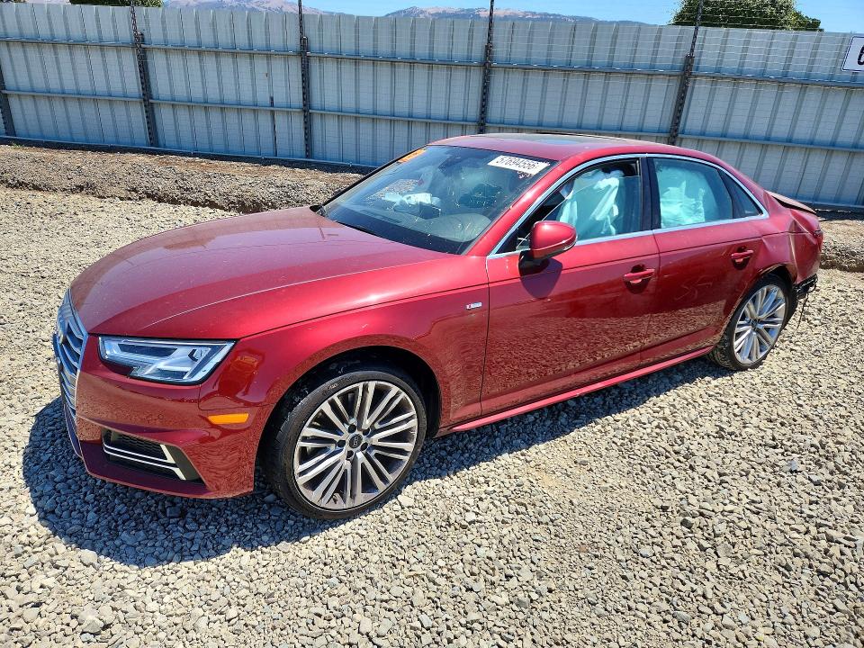 2018 Audi A4 VIN WAUENAF42JA010139 COPART salvage auction — SIDE, Ca - Salvage Certificate, sold $3,450 on 2026-07-14 (photo 1)