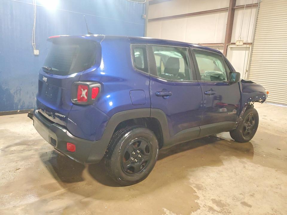 2020 Jeep Renegade VIN ZACNJBAB8LPL75824 COPART salvage auction — FRONT END, Tx - Certificate Of Title, sold $675 on 2026-07-02 (photo 3)