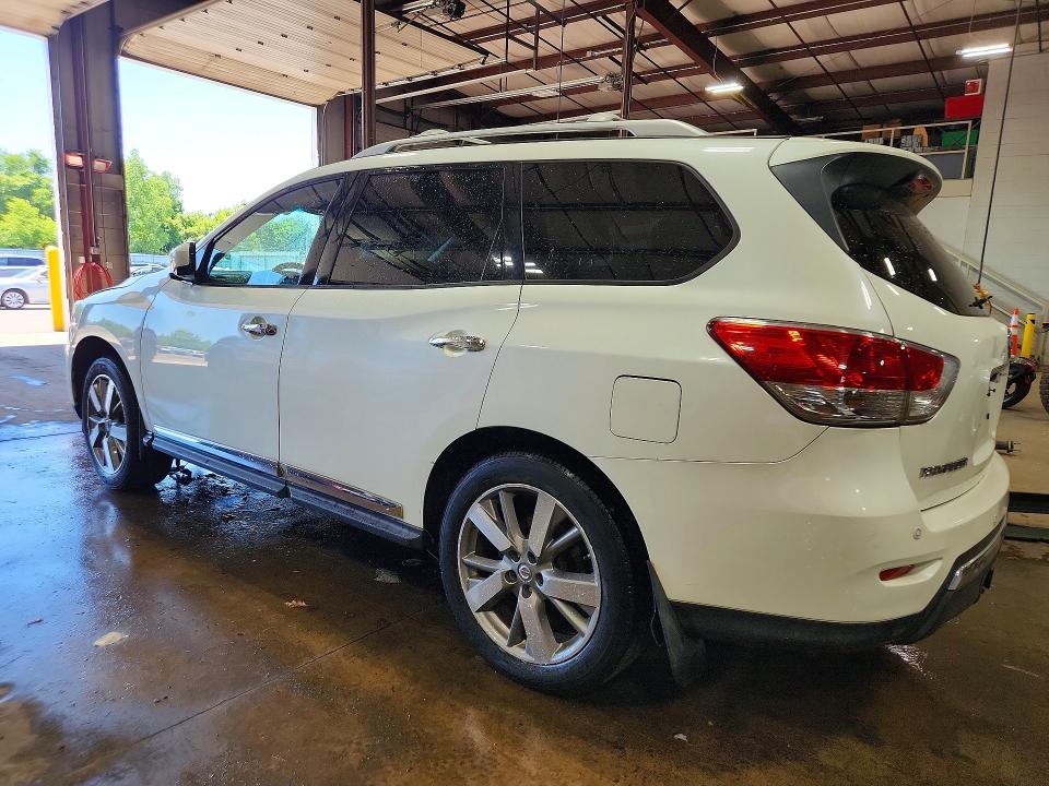 2015 Nissan Pathfinder VIN 5N1AR2MMXFC604399 COPART salvage auction — STRIPPED, CT - CERTIFICATE OF TITLE, sold $450 on 2026-07-09 (photo 2)