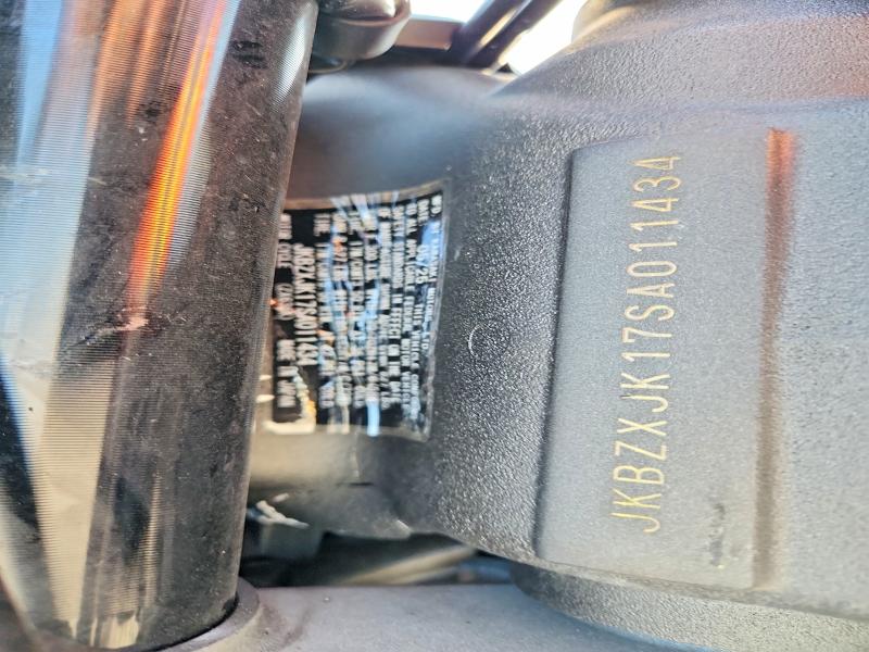 2025 Kawasaki Zx VIN JKBZXJK17SA011434 COPART salvage auction — FRONT END, Nc - Salvage Certificate Of Title, sold $30 on 2026-07-30 (photo 8)
