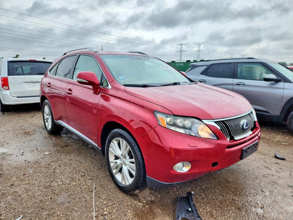 2010 Lexus Rx VIN JTJBC1BA2A2407221 COPART salvage auction — FRONT END, Wv - Salvage Certificate, sold $250 on 2026-07-21 (photo 4)