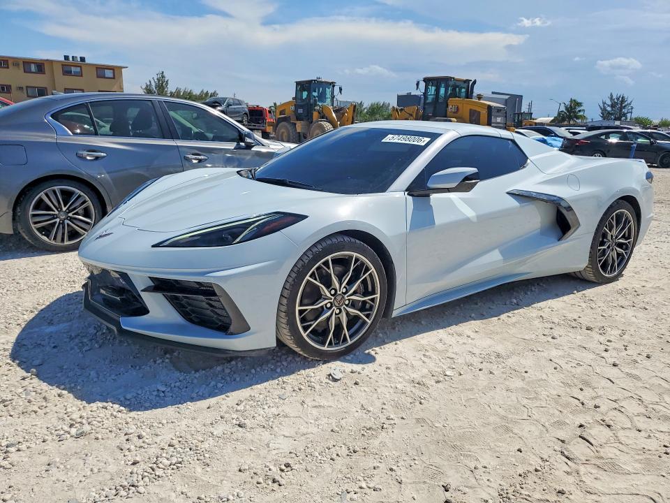 2024 Chevrolet Corvette stingray VIN 1G1YC3D47R5114675 COPART salvage auction — WATER/FLOOD, Ky - Cert Of Title-Salvage Water, sold $41,750 on 2026-07-02 (photo 1)