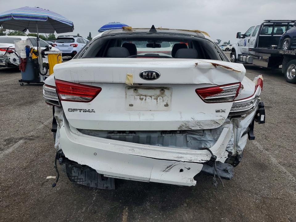 2017 Kia Optima VIN 5XXGU4L33HG153675 COPART salvage auction — REAR END, Ca - Salvage Certificate, sold $775 on 2026-08-21 (photo 6)