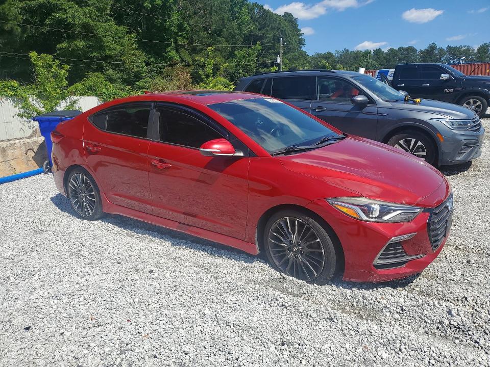 2018 Hyundai Elantra VIN KMHD04LB7JU591343 COPART salvage auction — MINOR DENT/SCRATCHES, Ga - Cert Of Title-Salvage, sold $2,600 on 2026-07-06 (photo 4)