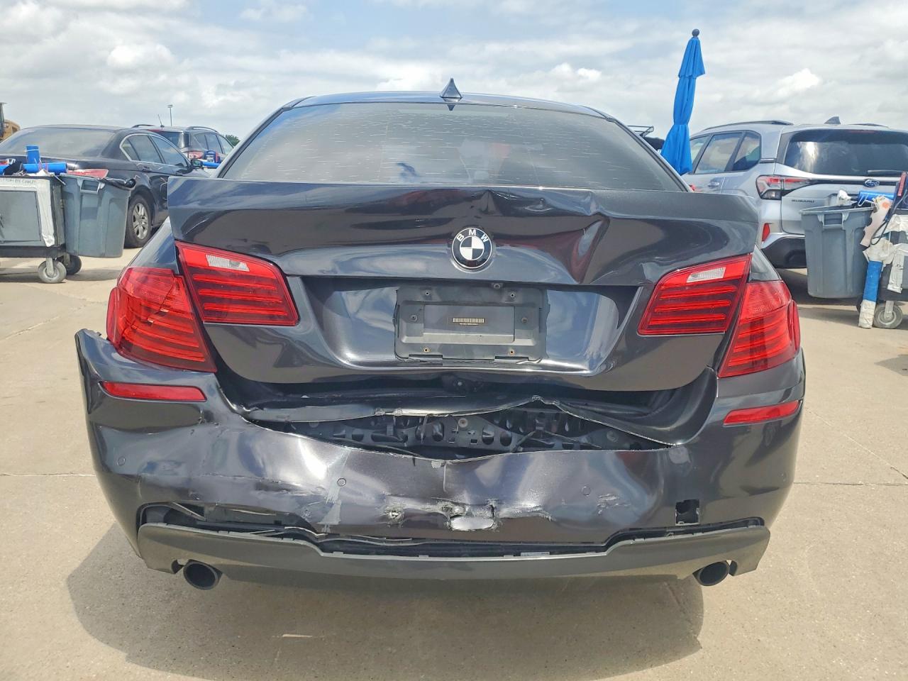 2014 BMW 5 Series VIN WBA5B3C58ED535230 COPART salvage auction — Rear End, TX - SALVAGE VEHICLE TITLE, sold $4,600 on 2026-06-25 (photo 6)