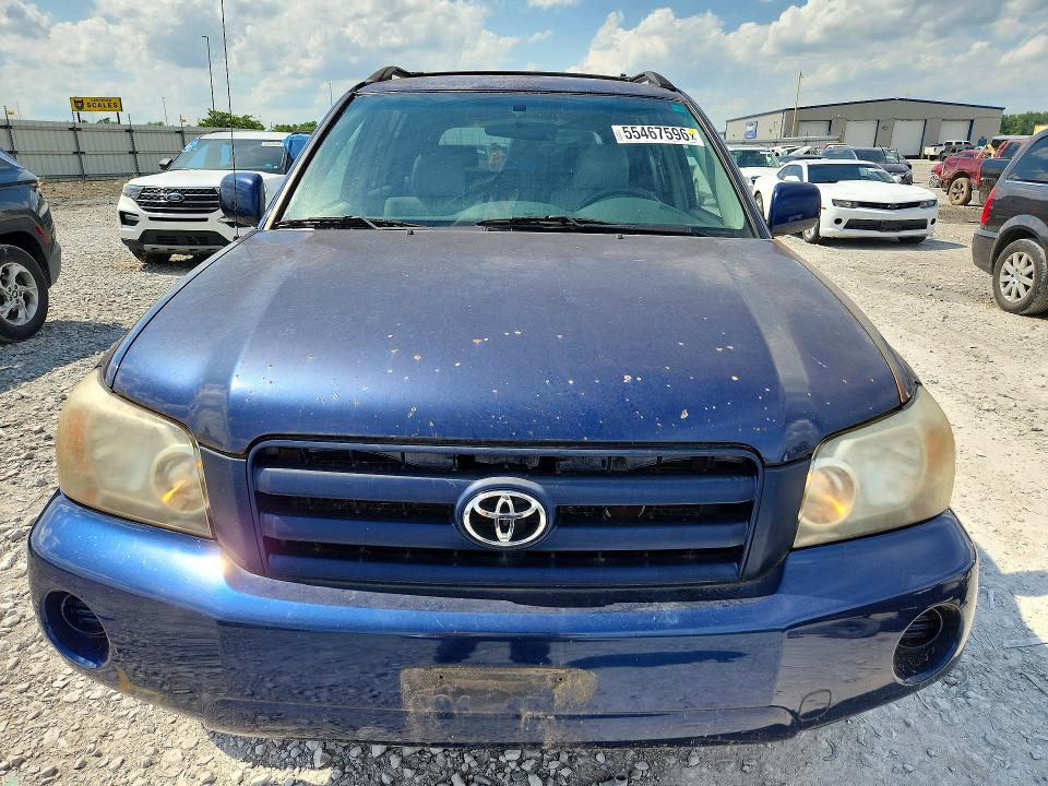 2005 Toyota Highlander VIN JTEEP21AX50075800 COPART salvage auction — MINOR DENT/SCRATCHES, Il - Certificate Of Title, sold $875 on 2026-07-19 (photo 5)